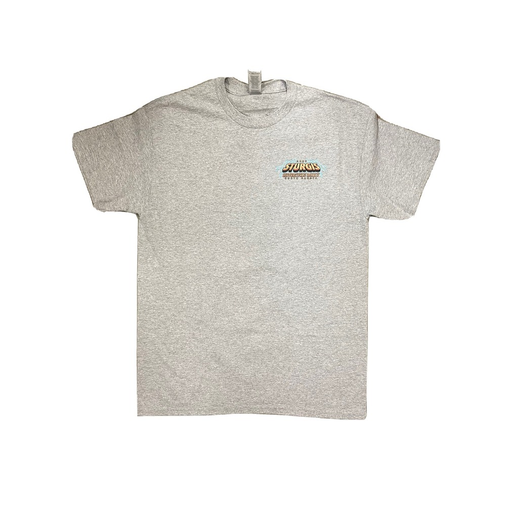 Sturgis Mens Grey Logo T Shirt 2022 Size Medium‎